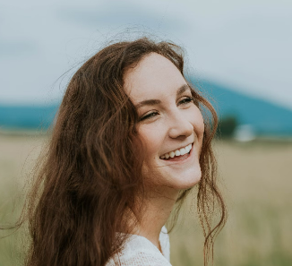 a young girl with dark hair
